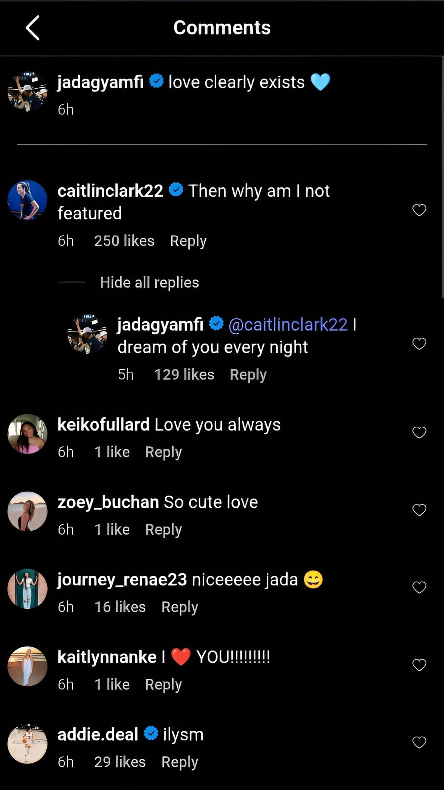 Clark's comment on the post